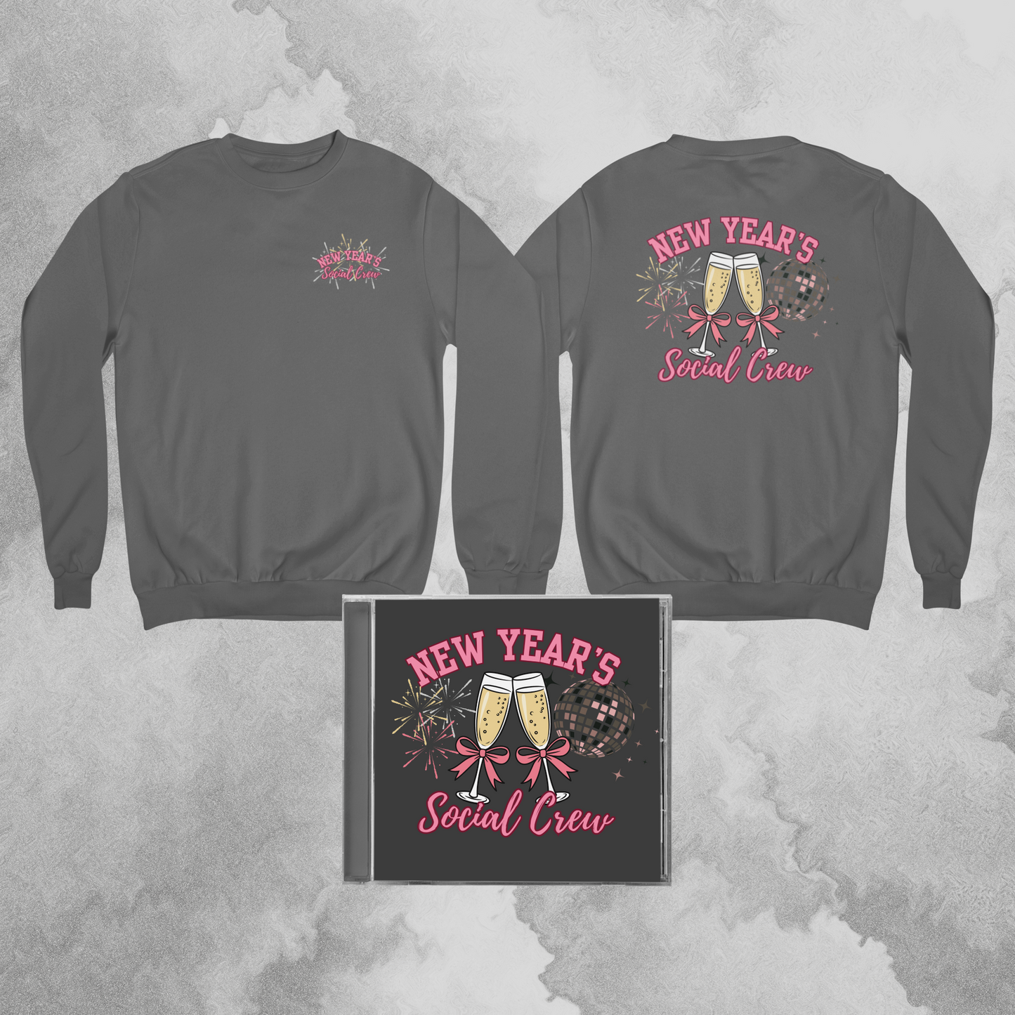 New Years Social Crew - Crewneck Sweatshirt