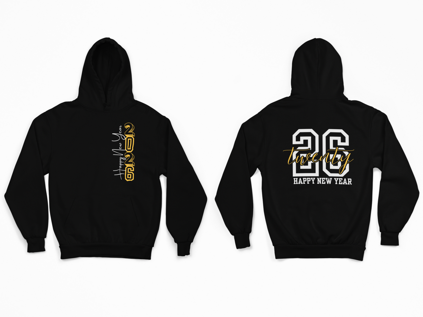 New Year 2026 Yellow - Hoodie Sweatshirt