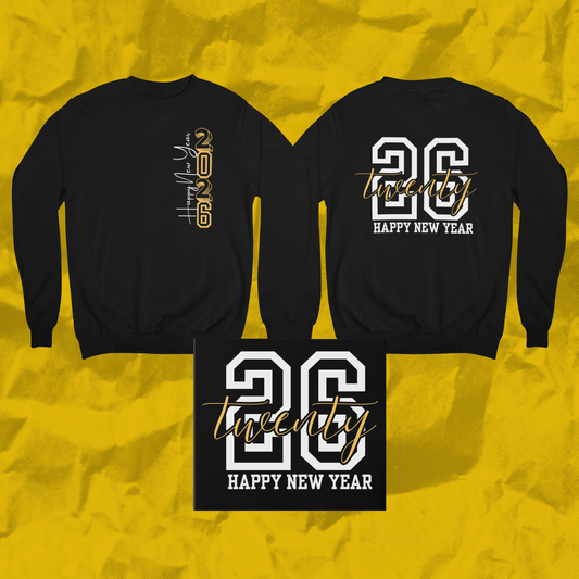 New Year 2026 Yellow - Crewneck Sweatshirt